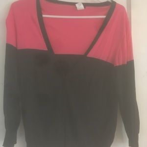 JCREW color block cardigan.